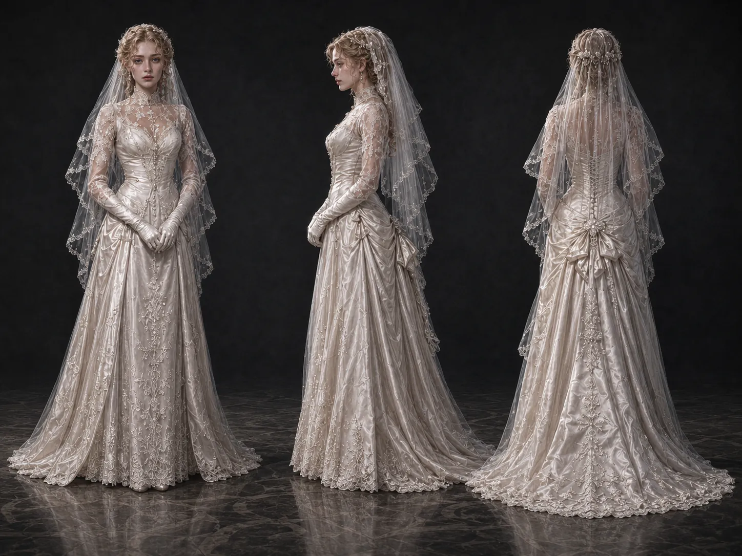 Turnaround View of Unnamed Bride
